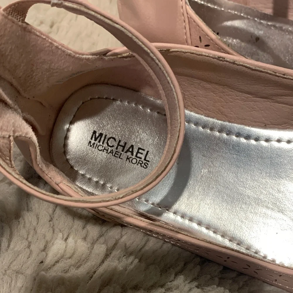 Michael MK Blush Pink Kids Dress Shoes